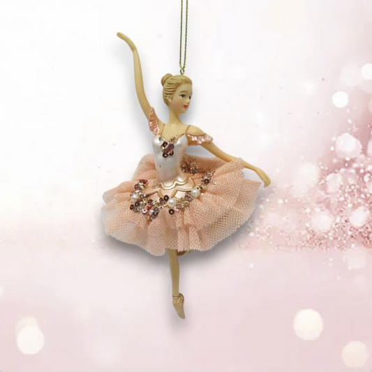 Pink Ballerina - December Diamonds Holiday Ornament - Mellow Monkey