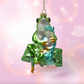 Sitting Frog Couple - December Diamonds Holiday Ornament - Mellow Monkey