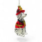 Dalmatian with Firefighter Hat - December Diamonds Holiday Ornament - Mellow Monkey
