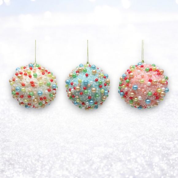 Candy Sprinkle Ball Ornament - December Diamonds Holiday Ornament - Mellow Monkey