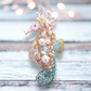 Jeweled Pastel Seahorse - December Diamonds Holiday Ornament - Mellow Monkey