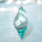 Blue Plump Spiral Shell Ornament - December Diamonds - Mellow Monkey