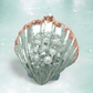 Seafoam and Gold Scallop Shell - December Diamonds Holiday Ornament - Mellow Monkey