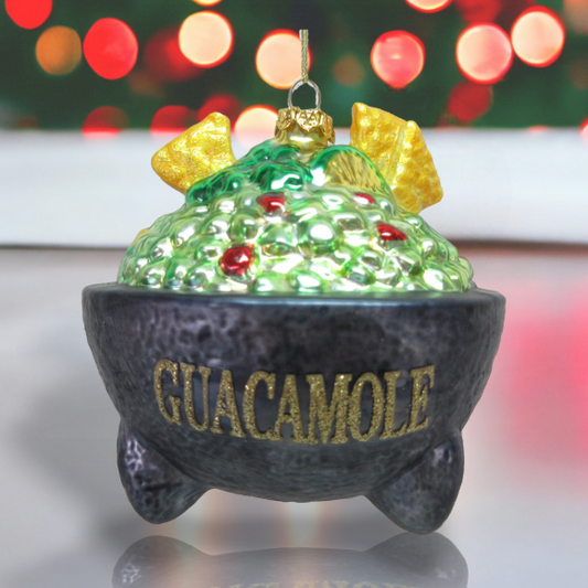 Guacamole Dip Ornament - December Diamonds Holiday Ornament - Mellow Monkey