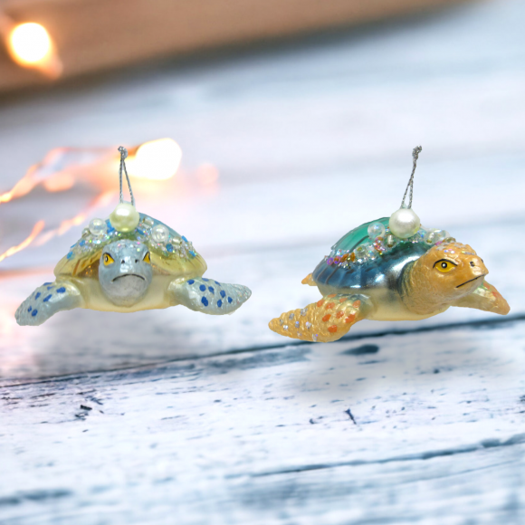 December Diamonds Sea Turtle Ornament