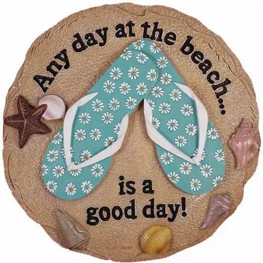 Any Day at The Beach... - Stepping Stone and Wall Plaque - Mellow Monkey