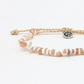 Natural Tones Dunes Stone Beaded Anklet - Surf Jewelry - Mellow Monkey