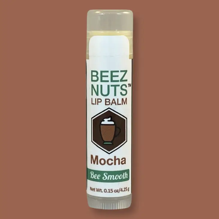 Mocha - Beez Nuts Beeswax and Tree Nut Oil Lip Balm - Mellow Monkey