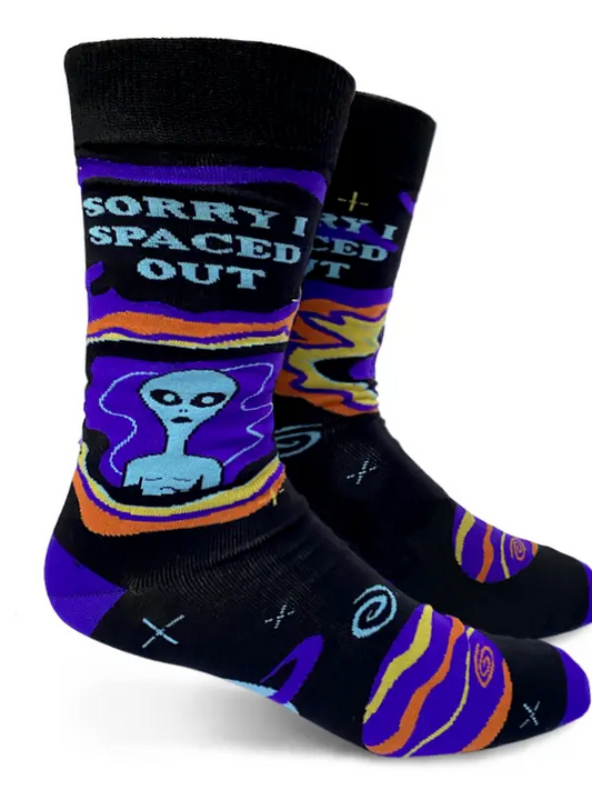Sorry I Spaced Out - Men's Crew Socks