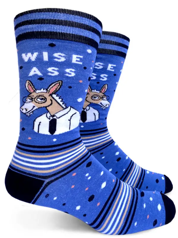 Wise Ass - Men's Crew Socks - Mellow Monkey