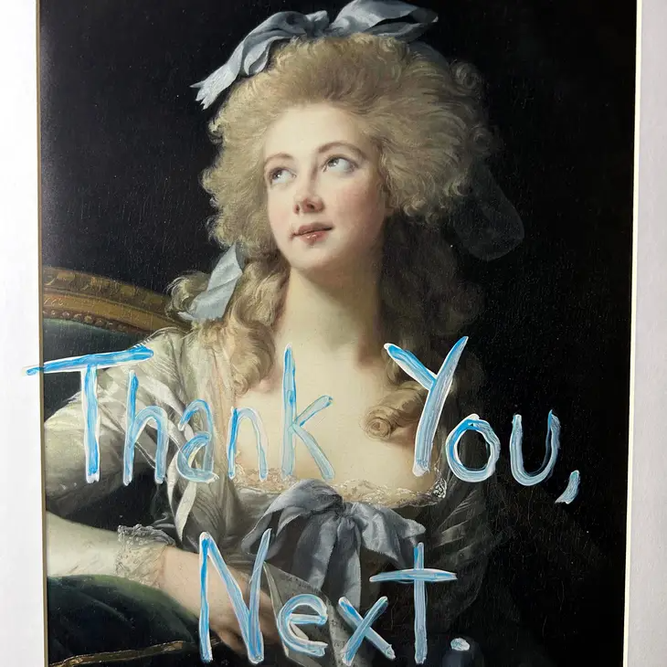 Thank You, Next - Graffiti Frame 24 inches - Mellow Monkey