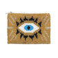 Beaded Evil Eye Seed Bead Coin Purse Pouch - 4-in