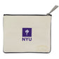 New York University (NYU) Collegiate Zip Pouch - Mellow Monkey