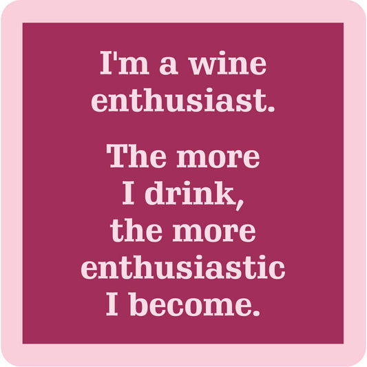 Wine Enthusiast - Coaster - 4 inch