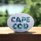 Cape Cod - Sea Glass Vinyl Bumper Sticker - 6-in - Mellow Monkey