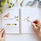 Animals - Watercolor Workbook with Water Color Paint Set and Brush - Mellow Monkey