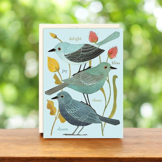 Three Birds - Birthday Greeting Card