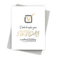 I Vote For You – Foil-Pressed Birthday Card - Mellow Monkey