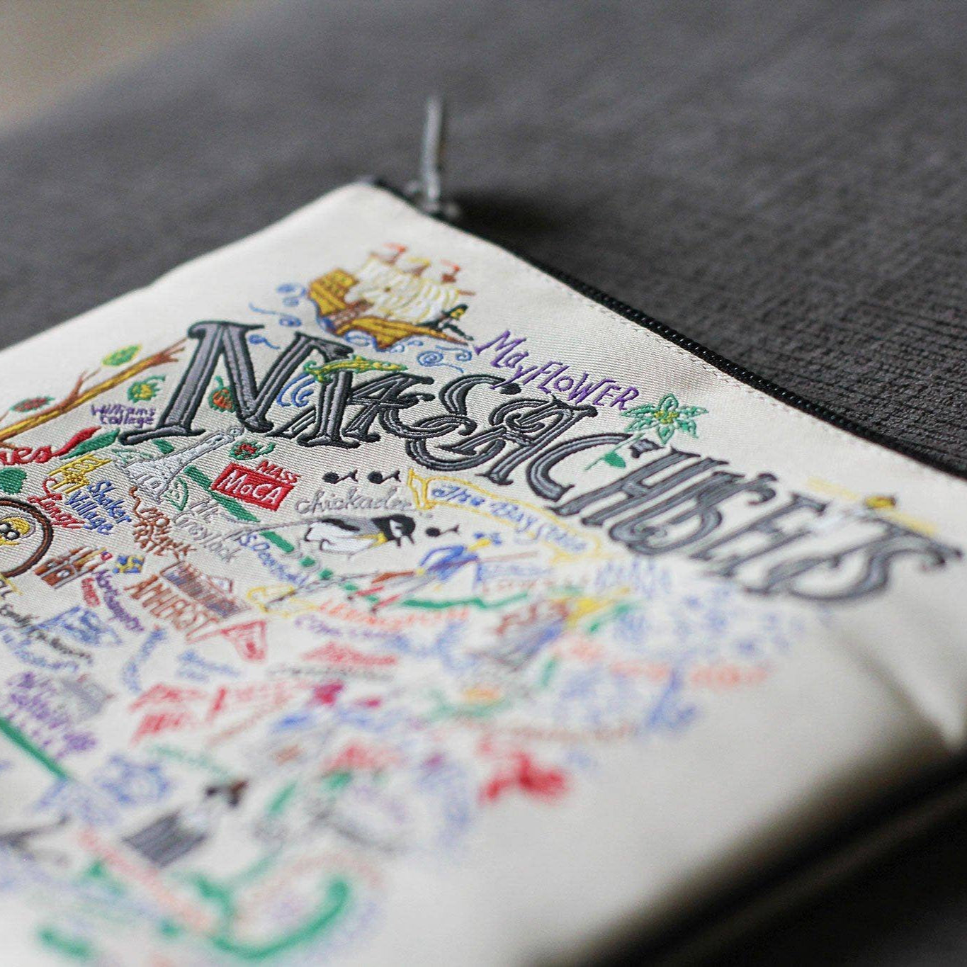 Massachusetts Zip Pouch - Mellow Monkey