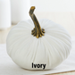 Handmade Velvet Pumpkin For Modern Fall Table Décor - 5-in - Mellow Monkey