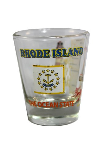 Rhode Island State Shot Glass - 2-oz - Mellow Monkey