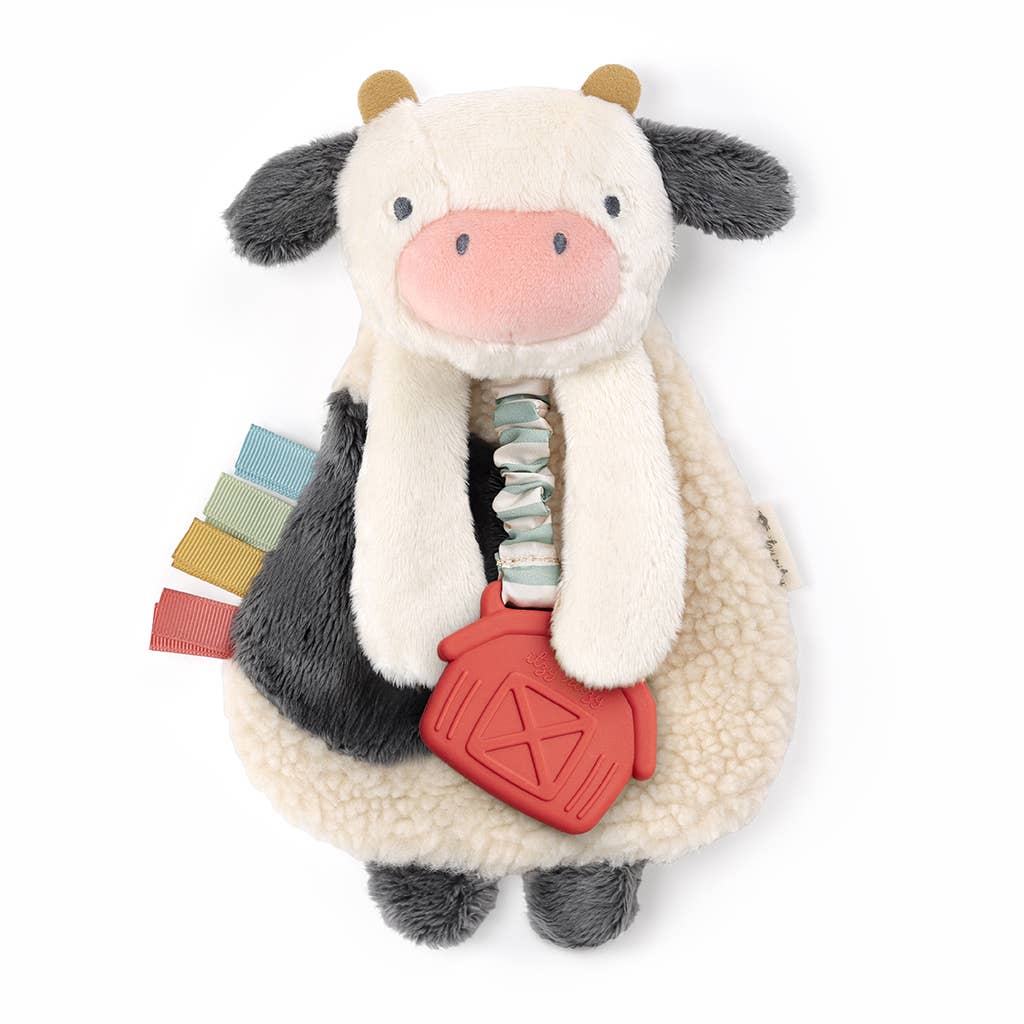 Cow Itzy Friends Lovey™ Plush + Teether Toy - Mellow Monkey