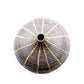 Tiny Congo - Handcrafted Porcelain Bud Vase - Brown with Gray Stripes - 2.5 x 2.5 x 2.6 in - Mellow Monkey