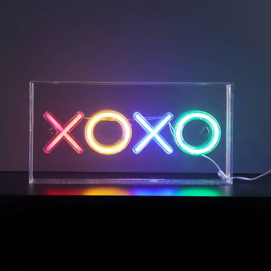 XOXO Neon Art Desktop or Wall Sign - Mellow Monkey