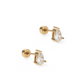 Screwback Stud Earrings - Paige Pear - Mellow Monkey