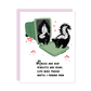 Roses Are Red Skunk Greeting Card - Mellow Monkey