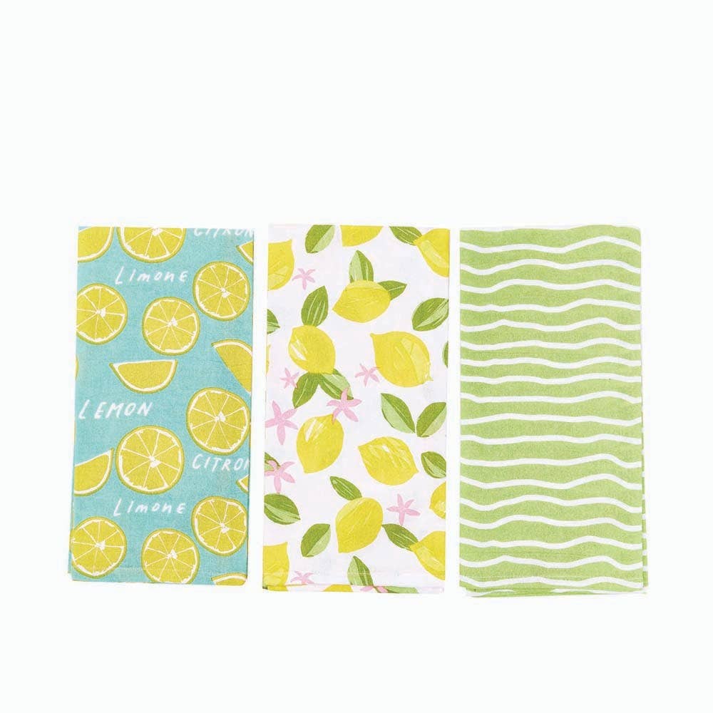 Limone - Kitchen Towels - Set of 3 - Mellow Monkey