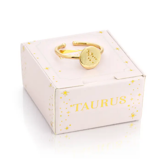 Taurus - Gold Zodiac Ring - Mellow Monkey