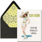 Yee-Haw You're Finally Legal - Western Lasso Pinup Girl 21st Birthday Card - Retro Birthday Greeting Card - Mellow Monkey