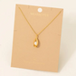 Pearl Shell Pendant Necklace - 16-in - Mellow Monkey