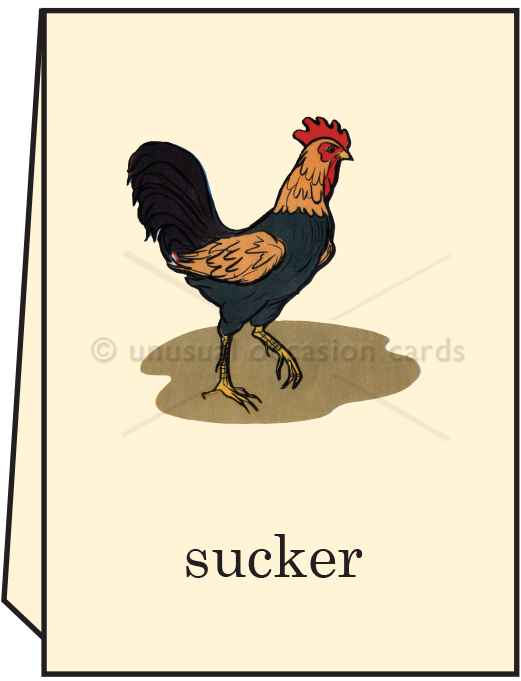 Cock Sucker - Greeting Card - Mellow Monkey