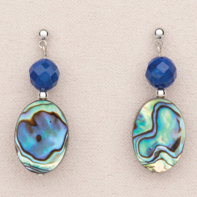 Wild Pearle Lapis Pool Earrings - Mellow Monkey