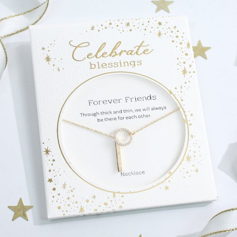 Celebrate Blessings Neck - Bar - Gold - Mellow Monkey