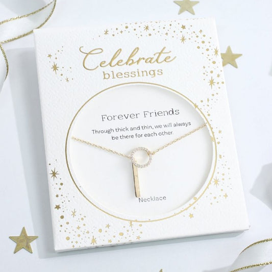 Celebrate Blessings Neck - Bar - Gold - Mellow Monkey