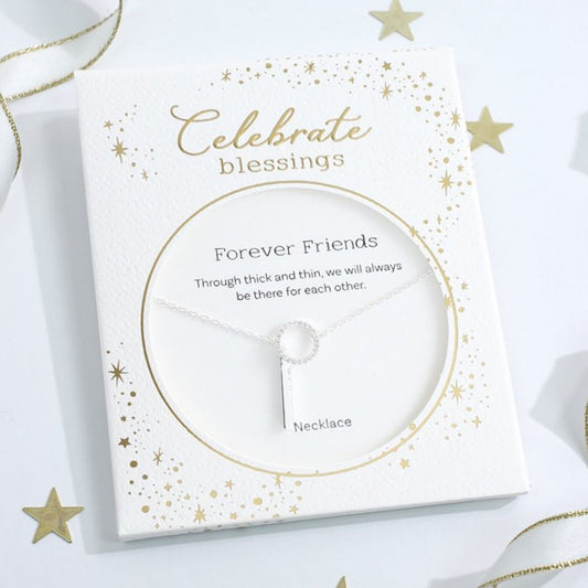 Celebrate Blessings Neck - Bar - Silver - Mellow Monkey