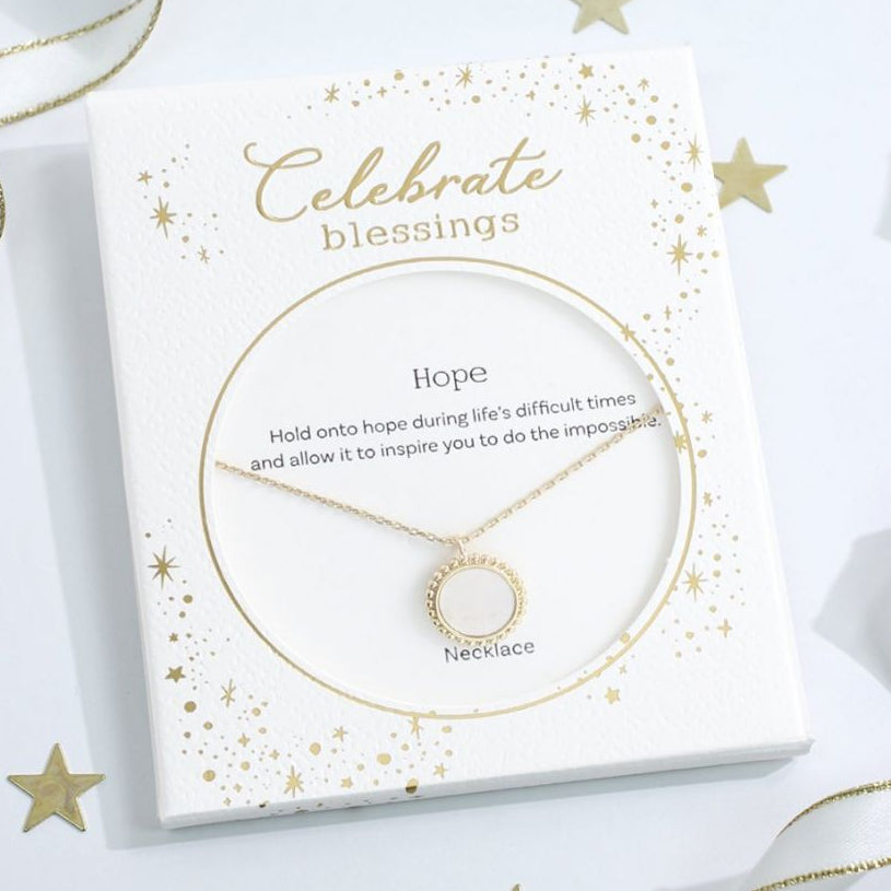 Celebrate Blessings - Mother of Pearl Circle - Gold - Mellow Monkey