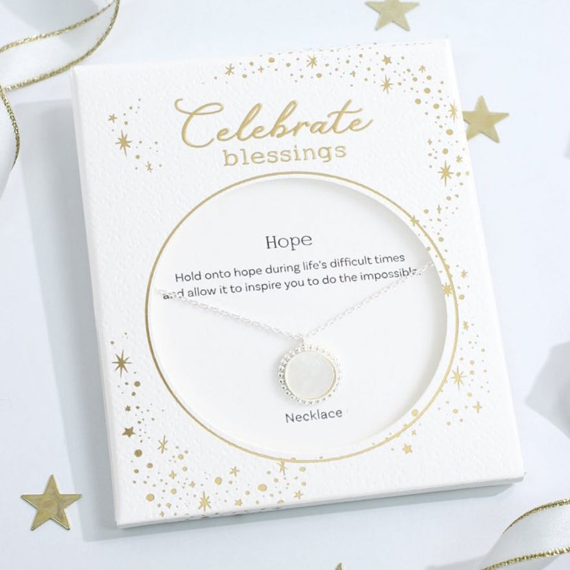 Celebrate Blessings - Mother of Pearl Circle - Silv - Mellow Monkey