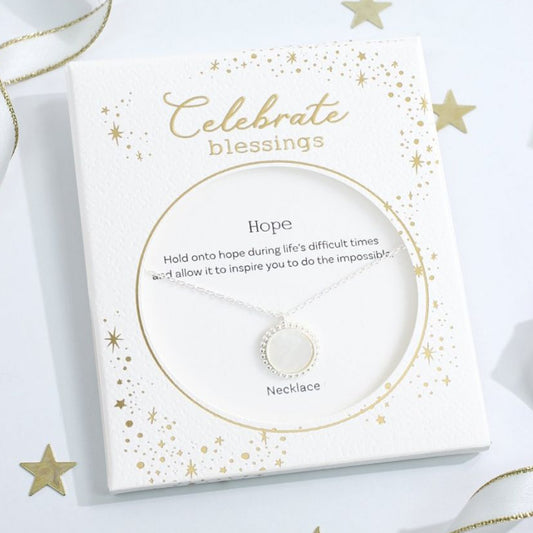Celebrate Blessings - Mother of Pearl Circle - Silv - Mellow Monkey