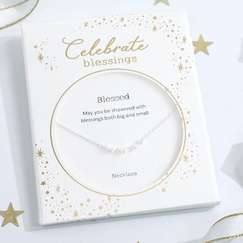 Celebrate Blessings - Pearl Bar - Silve - Mellow Monkey