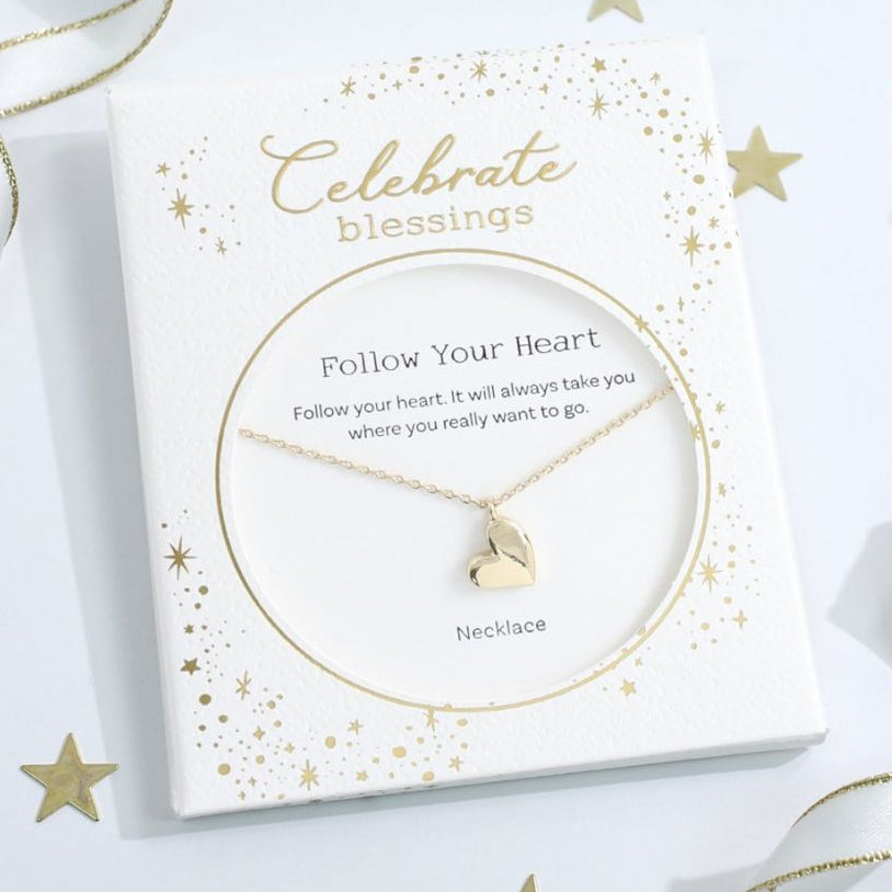 Celebrate Blessings - Heart - Gold - Mellow Monkey