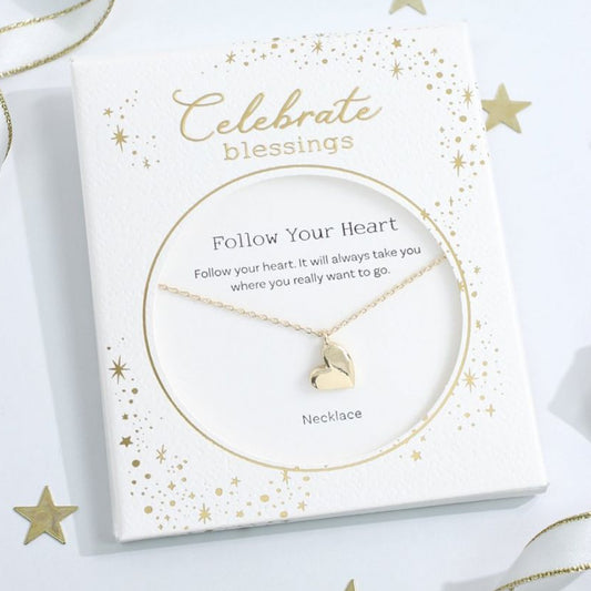 Celebrate Blessings - Heart - Gold - Mellow Monkey