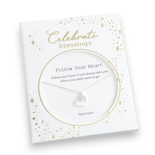Heart - Celebrate Blessings - Silver Necklace