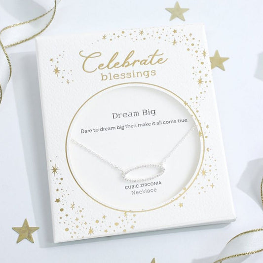 Celebrate Blessings - Cubic Zirconia Circle - Silve - Mellow Monkey