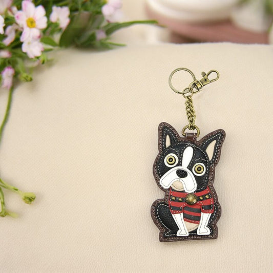 Boston Terrier - Chala Coin Purse/Key Chain - Mellow Monkey