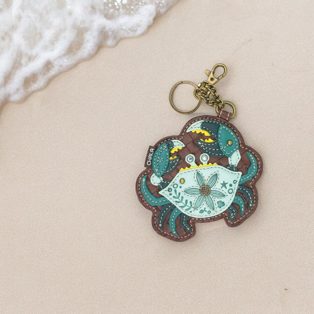 Teal Crab - Chala Coin Purse/Key Chain - Mellow Monkey