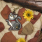 Gray Tabby Cat - Chala Coin Purse/Key Chain - Mellow Monkey